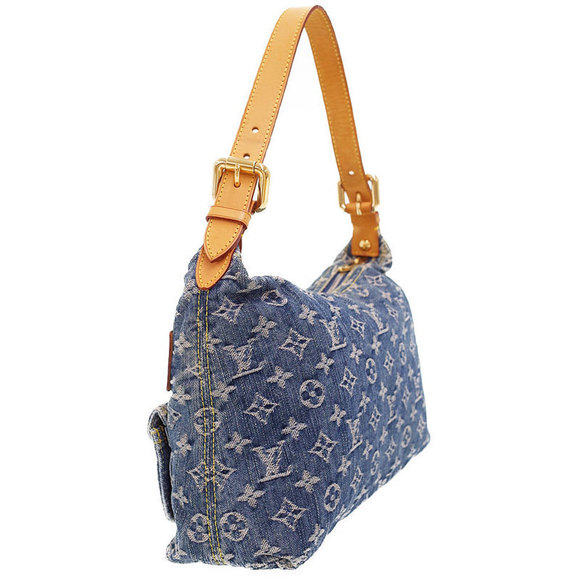 Louis Vuitton Monogram Denim Baggy PM Blue Yellow - Picture 2 of 9